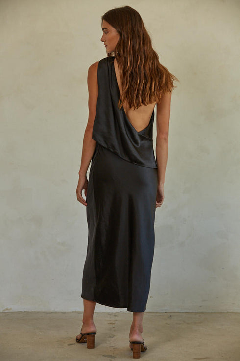 FIFTH AVE SATIN DRESS